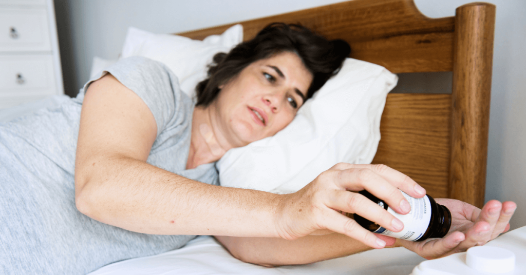 woman facing sleep disorder