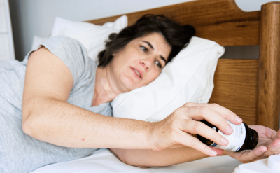 woman facing sleep disorder